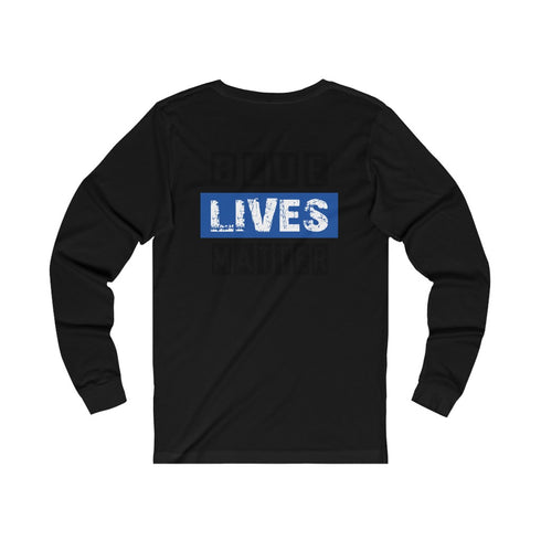 Police Skull Design Long Sleeve Tee